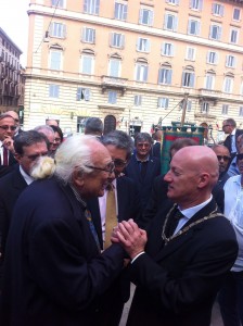 Il Gran Maestro Stefano Bisi con Marco Pannella