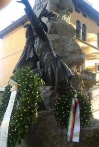 Padova, monumento ai Bersaglieri in Piazza Castello