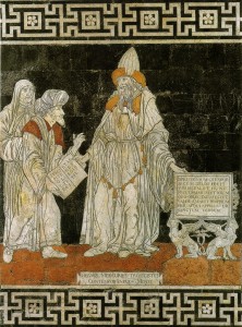 Pavimento di siena, Ermete Trismegisto (attr. Giovanni di Stefano, 1488)