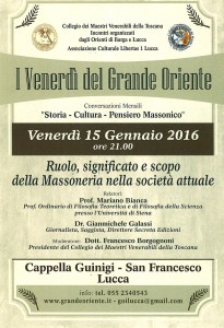 Lucca 15 gennaio 2016