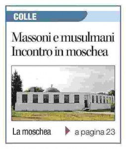 Il Corriere di Siena in prima pagina il 12 aprile 2016