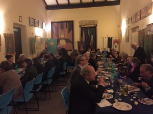 La cena nella Sala dei Labari