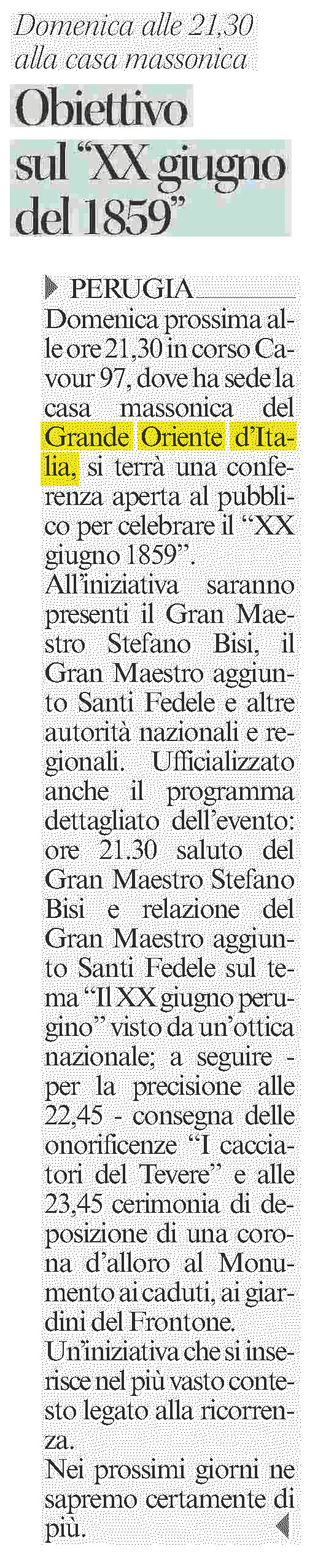 Corriere dell'Umbria 14.06.2016