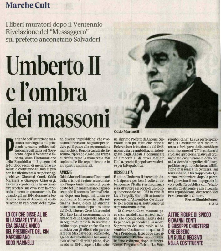 Il Messaggero, Ancona del 2 giugno 2016