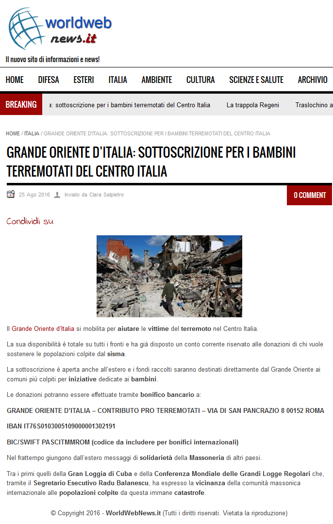 World Web News 25.08.2016