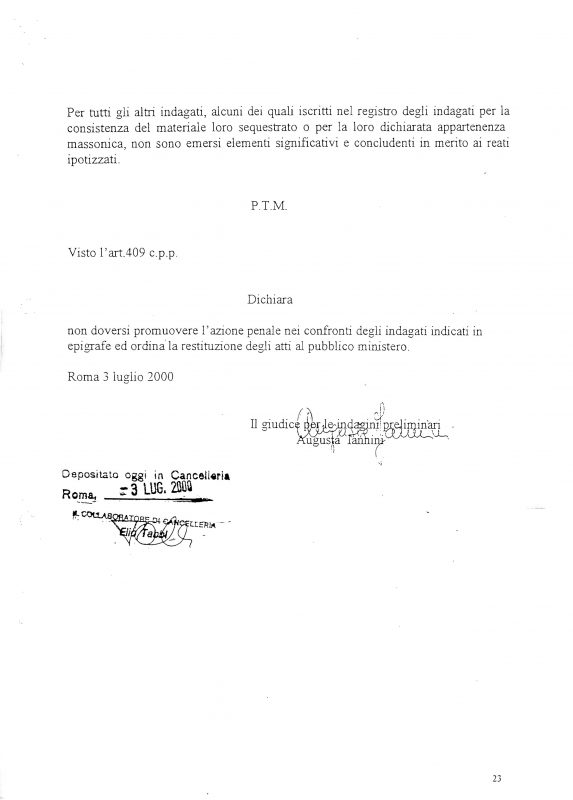 Decreto archiviazione inchiesta Palmi 3 luglio 2000 24