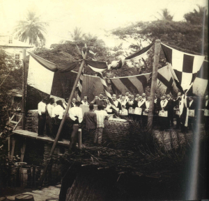 Cerimonia per la posa della prima pietra del Tempio di Lagos in Nigeria