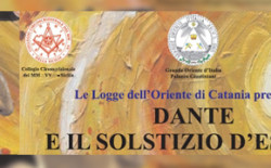 Solstizio d’estate. Le logge catanesi lo festeggiano con Dante