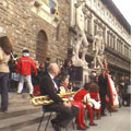 Firenze 20 settembre 2009 – XX Settembre, un concerto a piazza della Signoria.