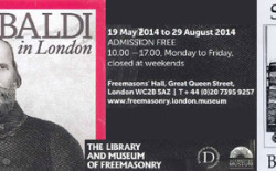 “Garibaldi in London” una mostra della Biblioteca e Museo della Gran Loggia Unita d’Inghilterra