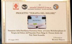 La Fratellanza Fiorentina consegna il Progetto Terapia del Dolore