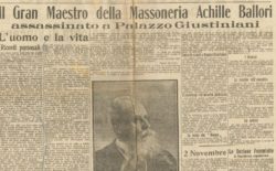 Il Grande Oriente ricorda il fratello Achille Ballori ucciso il 31 ottobre del 1917