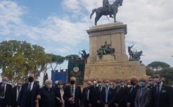 EVENTI 2020, 20 SETTEMBRE. Il Grande Oriente ha reso omaggio ad Anita e a Giuseppe Garibaldi al Gianicolo. Il Gm: “Non ci dimentichiamo del passato e guardiamo con ottimismo al futuro dell’Italia”