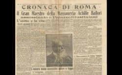 Il Grande Oriente ricorda Achille Ballori, ucciso il 31 ottobre di 105 anni fa a Palazzo Giustiniani